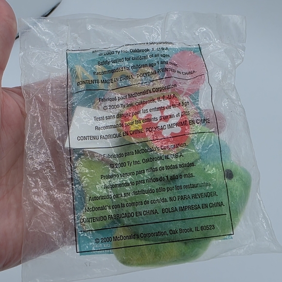 Vintage 2000 McDonald's Coral The Fish Teenie Beanie Baby #14 Toy Plush - Picture 3 of 5